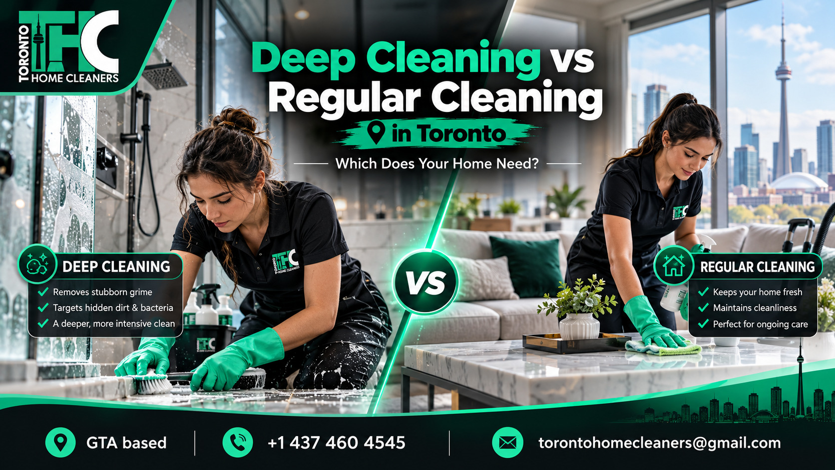 Deep Cleaning vs Regular Cleaning in Toronto
