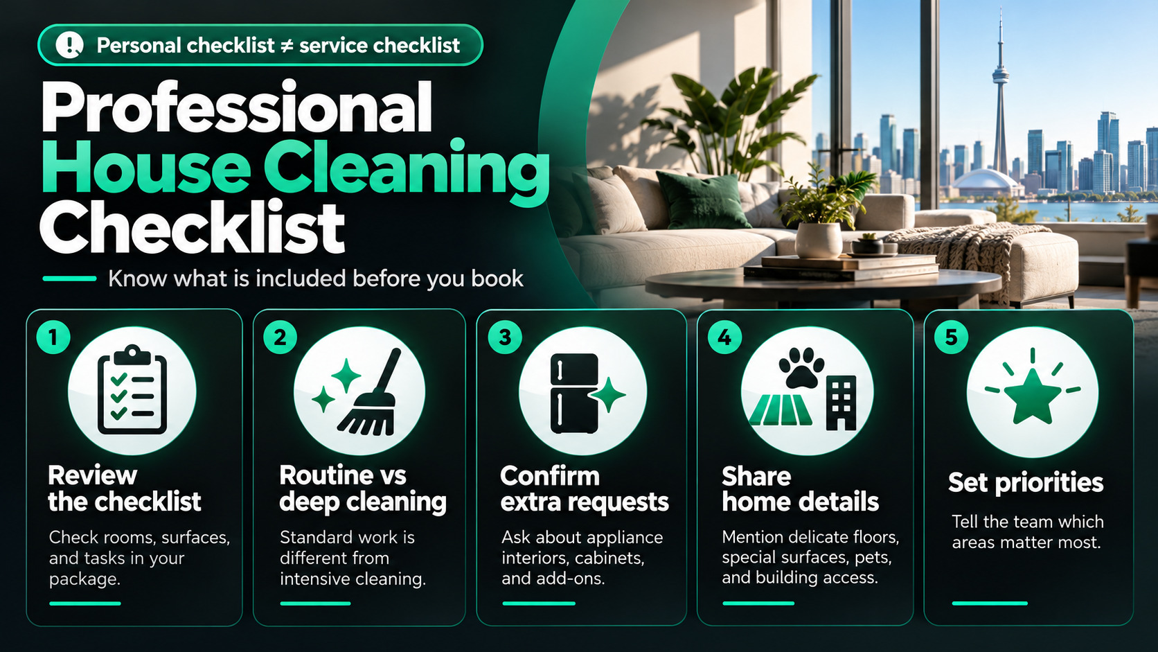Professional House Cleaning Checklist